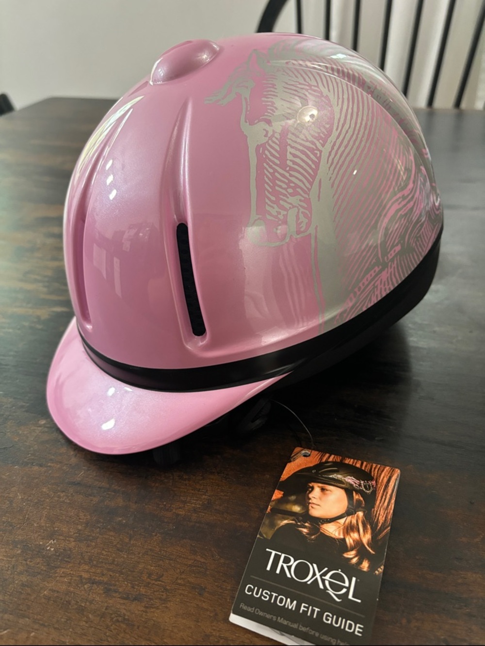 Troxel Kids' Pink Equestrian Riding Helmet